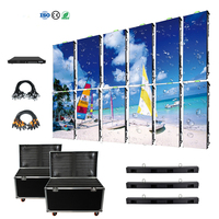 P3.91 P2.976 P2.6 İç ve Dış Mekan LED Video Duvarı P2.9 LED Panel Ekran Seti Asılı Sahne Arkası LED Ekran