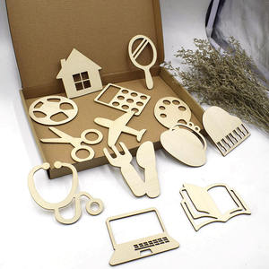 Accesorios creativos de madera natural grabados con láser de tilo para fotos de bebés de un añ<span class=keywords><strong>o</strong></span> de edad - Product Image 1