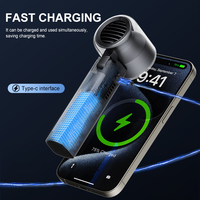 Ventilador de Mano Recargable Portátil de Alta Velocidad con Batería KC de 4500 mAh, Logotipo Personalizado Disponible, Mini Ventilador USB Compacto y Plegable de Bolsillo