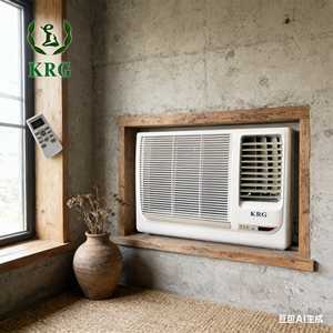 Climatiseur de fenêtre KRG de haute qualité 24000 BTU, refroidissement unique, flux d'<span class=keywords><strong>air</strong></span> stable, économie d'énergie, commande mécanique, idéal pour les maisons et appartements - Product Image 3