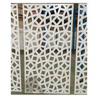 Grille de séparation décorative perforée au laser en métal aluminium acier inoxydable fer écran