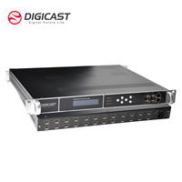 Demodulador Gateway DIGICAST Profesional de 16 Canales DVB-S2 a IP UDP/RTP con Codificación H.264/H.265 para Conversión de Señal Satelital