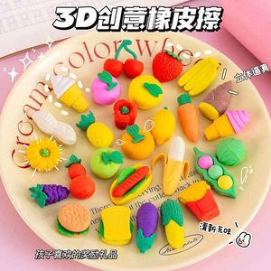 Borradores de Goma con Diseño Personalizable al por Mayor, Borradores Kawaii de Frutas y Verduras para Niños, Útiles Escolares - Product Image 3