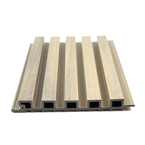 Nuova Co-estrusione esterno legno-pannello di plastica scanalato 3D rivestimento della parete <span class=keywords><strong>Texture</strong></span> per bagno insonorizzato rivestimento della parete esterna - Product Image 1