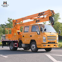 Nouvelle Plateforme de Travail Aérienne Automatique Diesel HEAVSTY à Bras Pliant en 3 Sections, Hauteur de Travail 13,2 m, Portée de Travail 2,65 m