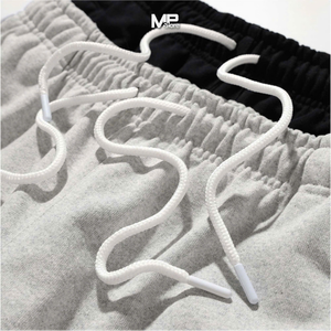 Joggers de gimnasio de pierna ancha de cintura media Unisex de alta calidad 100% algodón Pantalones deportivos de estilo callejero para hombres-Servicio OEM hecho transpirable - Product Image 3