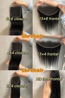 Closure en dentelle HD de qualité supérieure 4x4 5x5 6x6 13x6 13X4, Cheveux humains vietnamiens avec closure frontale en dentelle HD, Closures en dentelle de cheveux vietnamiens