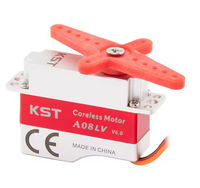 Servo Digital KST A08 LV V6.0 de Metal con Doble Rodamiento de Bolas, Micro Servo sin Núcleo, 1S, 2.0Kgf.cm, 0.15seg para Planeadores DLG F3K