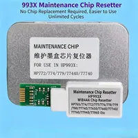 1 Buah Resetter Chip Tangki Tinta Limbah Tidak Perlu Penghapusan Chip untuk Alat Pemeliharaan Printer Seri HP 993X W1B44A PageWide