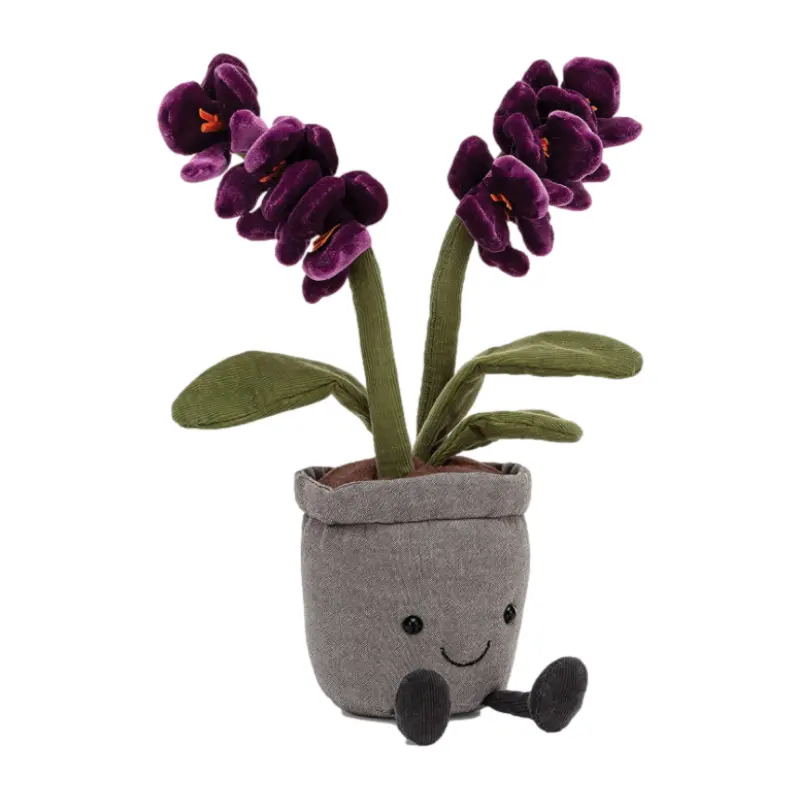 Peluches de plantas de tulipán personalizados para niñas, juguetes creativos de flores en maceta, almohada suave, regalo de cumpleaños, 25cm