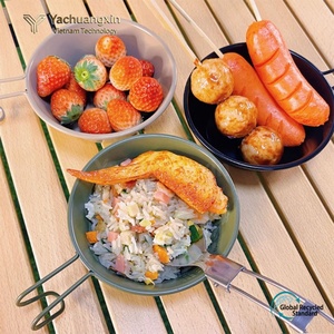 Stainless Steel Camping Bowl <b>Set</b> 250ml 4-Pack Outdoor Cookware for Cooking and Travel All Seasons - Product Image 2
