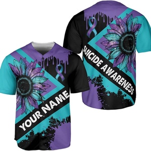 Camiseta de Béisbol de Alta Visibilidad para la Prevención de Suicidios, Camiseta de Apoyo a la Salud Mental para Hombres y Mujeres, Conciencia sobre el Suicidio - Product Image 6