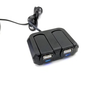 Chargeur de voiture multifonction 3.1A double USB prise allume-cigare pour téléphone portable