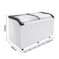 Congélateur à glaces portable avec roulettes pour un déplacement facile, idéal pour les camions de restauration mobiles et les événements en plein air