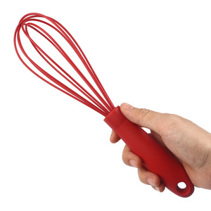 2 Pcs Food Grade Baking Tool Colorful Silicone <strong>Egg</strong> <strong>Whisk</strong> <strong>with</strong> Plastic <strong>Handle</strong> Milk Mixer <strong>Egg</strong> Beater Blender - Product Image 2