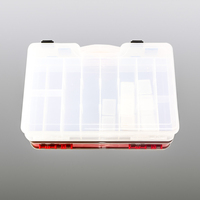 Boîte à matériel de pêche mini mallette de rangement boîte à leurres en plastique transparent pour gabarit leurre cuillère appât crochet accessoires boîte d'organisation