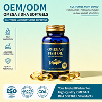 Gélules d'Oméga 3 DHA OEM ODM Marque Privée Vente en Gros Soutien Cérébral Huile de Poisson Pure des Grands Fonds EPA pour Hommes et Femmes Usage Quotidien