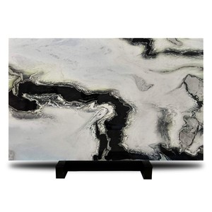 Losas de Cuarzo <span class=keywords><strong>Dalmata</strong></span> Panda Blanco Lasa Macchia Vecchia de Piedra Natural Brasileña para Proyectos - Product Image 1