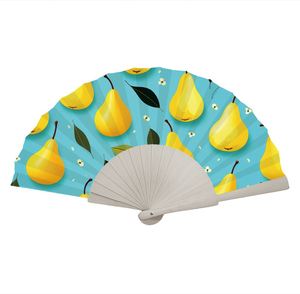 Custom Traditional Wooden Folding Fans Eco-Friendly Carved Flower Angel Portable Souvenir Painting Model Decoration Promotions - Product Image 5