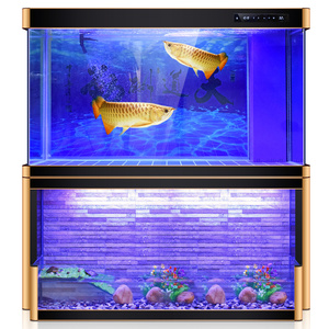 Acquario Rettangolare in Vetro Trasparente di Alta Qualità, Accessori per Acquario, Illuminazione per Acquario, per Soggiorno e Ufficio, Include Pompe d'Acqua, 300L - Product Image 5
