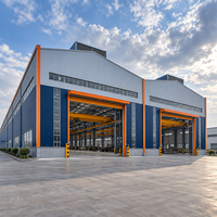 Entrepôt à structure métallique, bâtiment industriel conçu sur mesure pour les centres de distribution et les installations de production