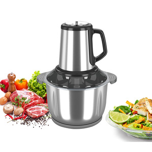 Picadora de Carne de Acero Inoxidable de 5L, Procesador de Alimentos de Alta Potencia, Licuadora, 110V, Estándar Americano, Electrodoméstico Pequeño - Product Image 1