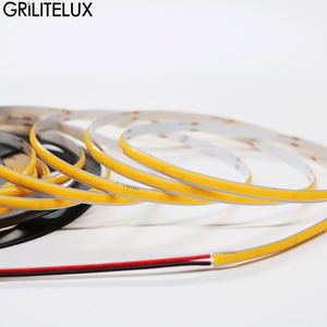 Bande lumineuse LED COB 12V 24V 480/400LEDs/m, 3mm 4mm 5mm, ultra-fine, RA90, haute luminosité, flexible, ruban LED, éclairage linéaire domestique - Product Image 1