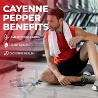 Capsules molles de poivre de Cayenne JBY Organic Extract pour la santé digestive, le soutien immunitaire et la gestion de l'énergie chez l'adulte