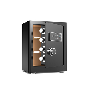 Caja Fuerte Multifuncional para Oficina con Contraseña <span class=keywords><strong>y</strong></span> Llave, Modos de Desbloqueo Duales, Función Ignífuga e Impermeable - Product Image 1