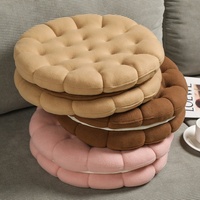 Coussins de sol doux remplissage PP coton salon chambre à coucher coussin de siège en forme de Biscuit oreiller en gros