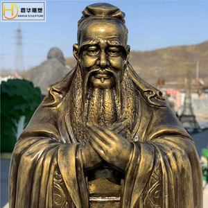 Sculpture de médecin en bronze imitation Jiahua, figurine en fibre de verre, statue de médecins chinois anciens à poser au sol - Product Image 4