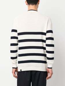 Pull en laine de haute qualité personnalisé à la mode pull en tricot rayé col rond pull pour hommes - Product Image 3