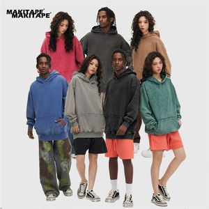 เสื้อพูลโอเวอร์ผ้าฝ้าย 430GSM รุ่น MQ3 Custom DTG แบบเปล่า สีซีดจางสไตล์วินเทจ ล้างสีแบบแอซิด เหมาะสำหรับฤดูใบไม้ร่วง เป็นมิตรต่อสิ่งแวดล้อม สีพื้น ยูนิเซ็กซ์ - Product Image 1