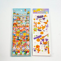 Toptan su geçirmez özel baskı vinil öpücük Cut Sticker Sheet OPP çanta paketi