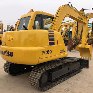 Excavadora usada Komatsu Pc60-7 de 6 toneladas, excavadora pequeña sobre orugas de segunda mano Komatsu pc60 pc70 - Product Image 1
