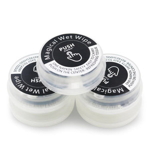 2023 Bán hàng nóng đẩy ma thuật nén khăn lau ướt viên nang mô ướt mô dùng một lần - Product Image 2