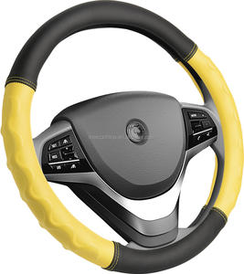 MELCO venta al por mayor de fundas personalizadas universales de cuero PU suave y cómodo agarre rojo <span class=keywords><strong>para</strong></span> <span class=keywords><strong>volante</strong></span> de coche estilo de diseño deportivo <span class=keywords><strong>para</strong></span> mujeres - Product Image 2