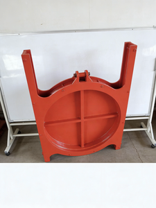 Clapet rond en fonte avec étanchéité bidirectionnelle pour stations de pompage des eaux usées, clapet circulaire en fonte bidirectionnel - Product Image 3