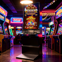Armoire de machine d'arcade avec graphismes de logo personnalisés pour le marché philippin, destinée aux exploitants de salles de jeux de clubs sociaux
