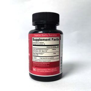 Nhãn hiệu riêng <span class=keywords><strong>Ganoderma</strong></span> <span class=keywords><strong>lucidum</strong></span> viên nang Reishi Nấm bổ sung chiết xuất viên nang, 60 viên nang - Product Image 3