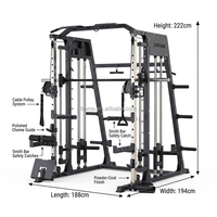 Zoshine Smith Machine Home Gym Equipment - Équipement de musculation multifonctionnel en métal pour usage unisexe
