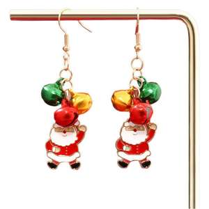 Pendientes de Aleación Estilo Europeo-Americano, Aretes de Navidad Unisex, Campana de Moda, Árbol de Navidad, Regalo, Venta al por Mayor Transfronteriza - Product Image 5
