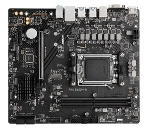 MSI PRO B650M-B AMD AM5 Micro-ATX主板 (DDR5，PCIe 4.0，M.2，USB 3.2，wi-fi Ready) - Product Image 1