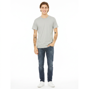 T-shirt en coton pour homme, à séchage rapide, manches courtes, col rond, uni, résistant aux plis, basique, léger, pour homme - Product Image 1