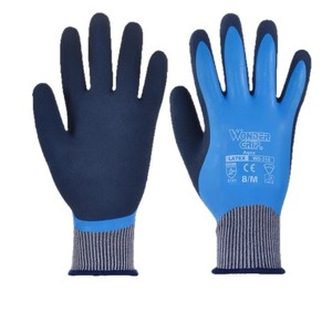 Aqua Wonder Grip Waterproof Work Gloves Latex Coated <b>Nylon</b> Size 7/6 Gardening Protection - Product Image 4