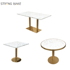 <span class=keywords><strong>Table</strong></span> à manger ronde et carrée en marbre, pour Restaurant, Restaurant, <span class=keywords><strong>Bistrot</strong></span>, 800mm - Product Image 2