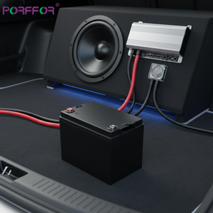 Аккумуляторная батарея PORFFOR LFP-P1220 12В 20Ач LiFePO4 с жидкими элементами, портами USB Type-C и дисплеем для электрических инвалидных колясок, солнечных систем хранения энергии, лодок - Product Image 6