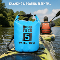 Sac à dos étanche flottant en PVC 500D avec logo personnalisé pour kayak, rafting, bateau, randonnée, plein air