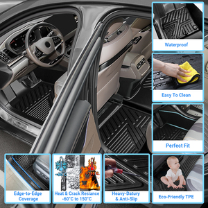 Tapis de sol de voiture 5D en TPE multicouche toutes saisons de luxe, spécialement conçu pour <span class=keywords><strong>Volvo</strong></span> <span class=keywords><strong>XC60</strong></span> HYBRID 2026 - Product Image 5