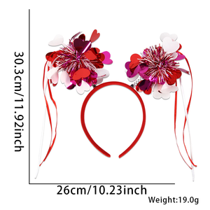 Fascia per Capelli Personalizzata con Orecchie di <span class=keywords><strong>Topolino</strong></span>, Cerchietto a Forma di Cuore per Parco Divertimenti, Outfit Quotidiani e Feste per Bambini - Product Image 6